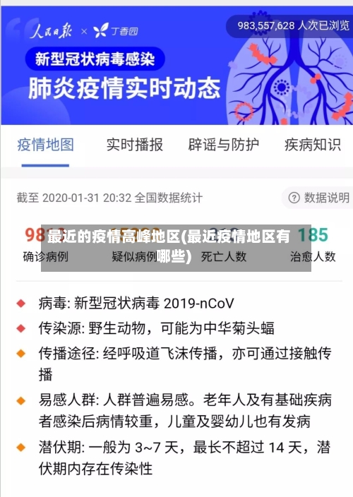 最近的疫情高峰地区(最近疫情地区有哪些)