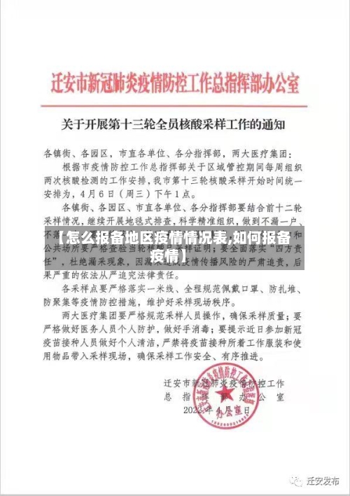 【怎么报备地区疫情情况表,如何报备疫情】