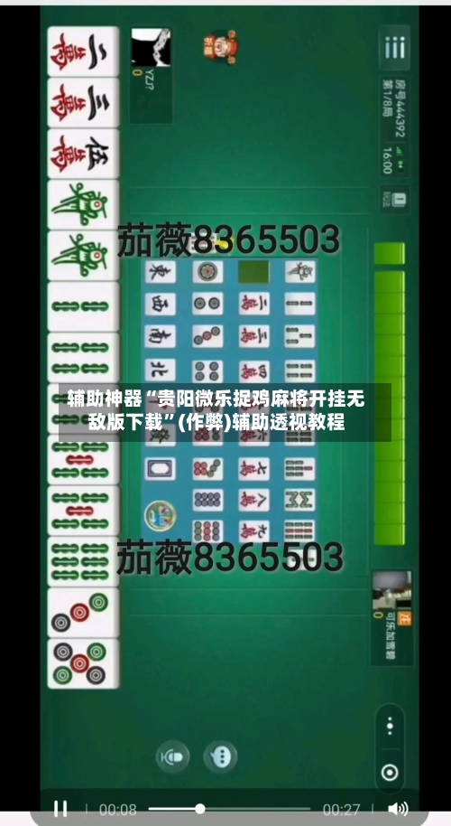 辅助神器“贵阳微乐捉鸡麻将开挂无敌版下载”(作弊)辅助透视教程