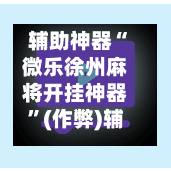 辅助神器“微乐徐州麻将开挂神器”(作弊)辅助透视教程
