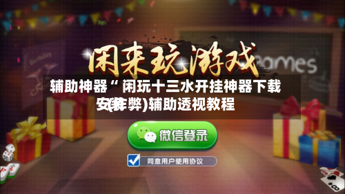 辅助神器“ 闲玩十三水开挂神器下载安装”(作弊)辅助透视教程