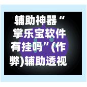 辅助神器“ 掌乐宝软件有挂吗”(作弊)辅助透视教程