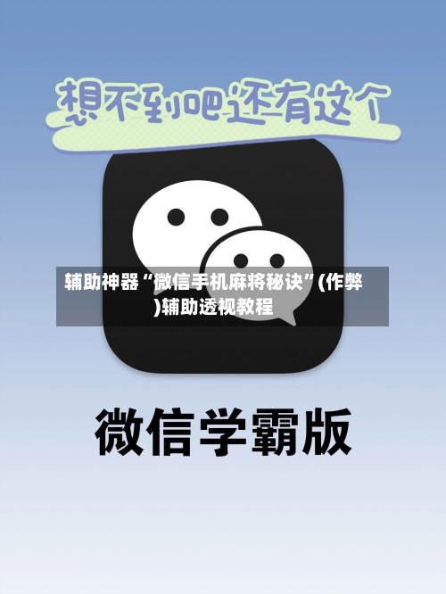辅助神器“微信手机麻将秘诀”(作弊)辅助透视教程