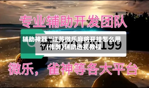 辅助神器“江苏微乐麻将开挂怎么用”(作弊)辅助透视教程