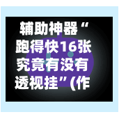 辅助神器“ 跑得快16张究竟有没有透视挂”(作弊)辅助透视教程