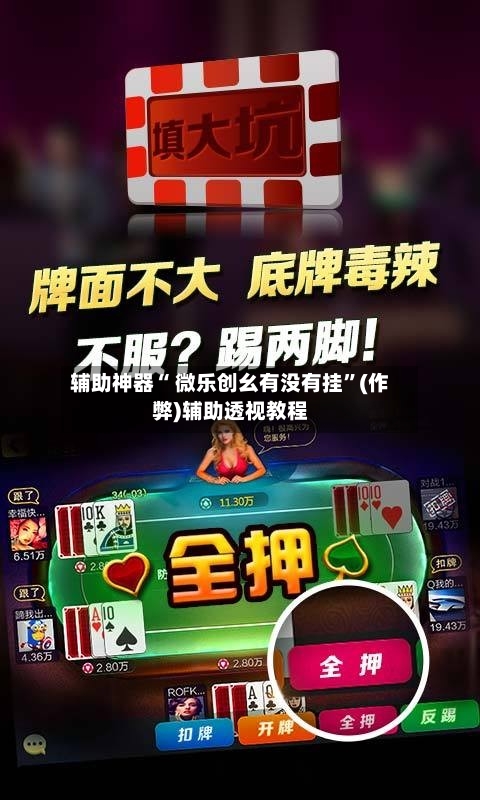 辅助神器“ 微乐创幺有没有挂”(作弊)辅助透视教程